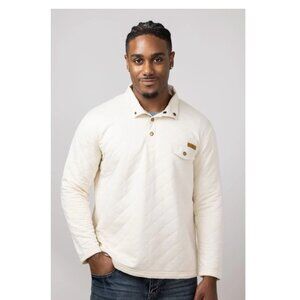 Simply Southern Quilted Pullover for Men in Beige NWT Size XL
